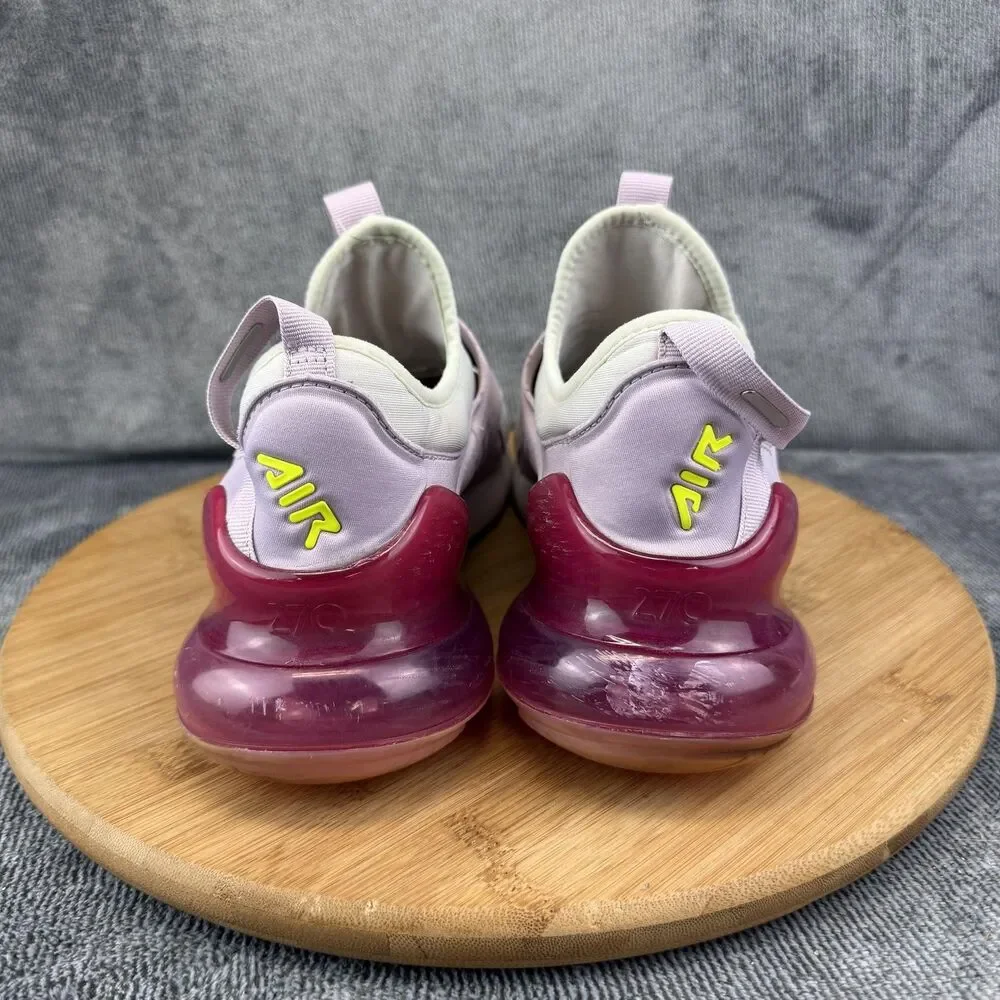 Nike Air Max 270 Shoes Boys Kids Size 7 Purple Athletic Sneakers CI1108-003